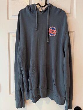 RARE Jersey Mike’s Men's Slate Blue Pullover Hoodie New Jersey Beach Badges